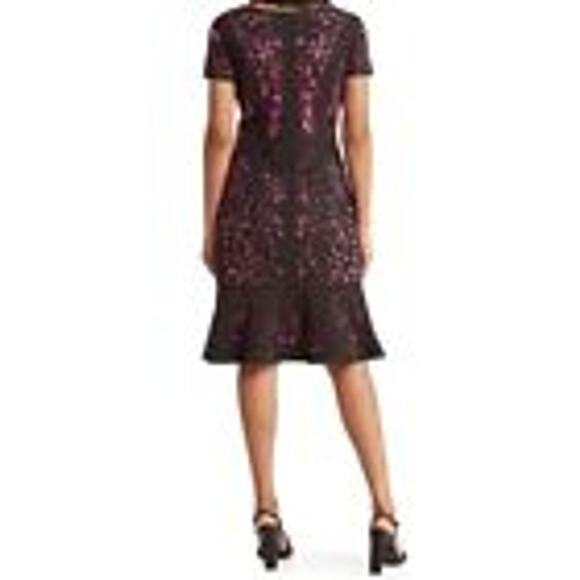 FOCUS by Shani Laser Cut‎ Dress With Flounce Size US 12 - Picture 2 of 5